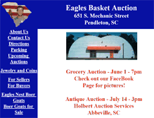 Tablet Screenshot of eaglesbasket.com